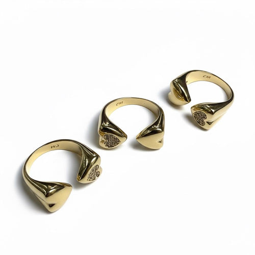 ANILLO CORAZON DOBLE