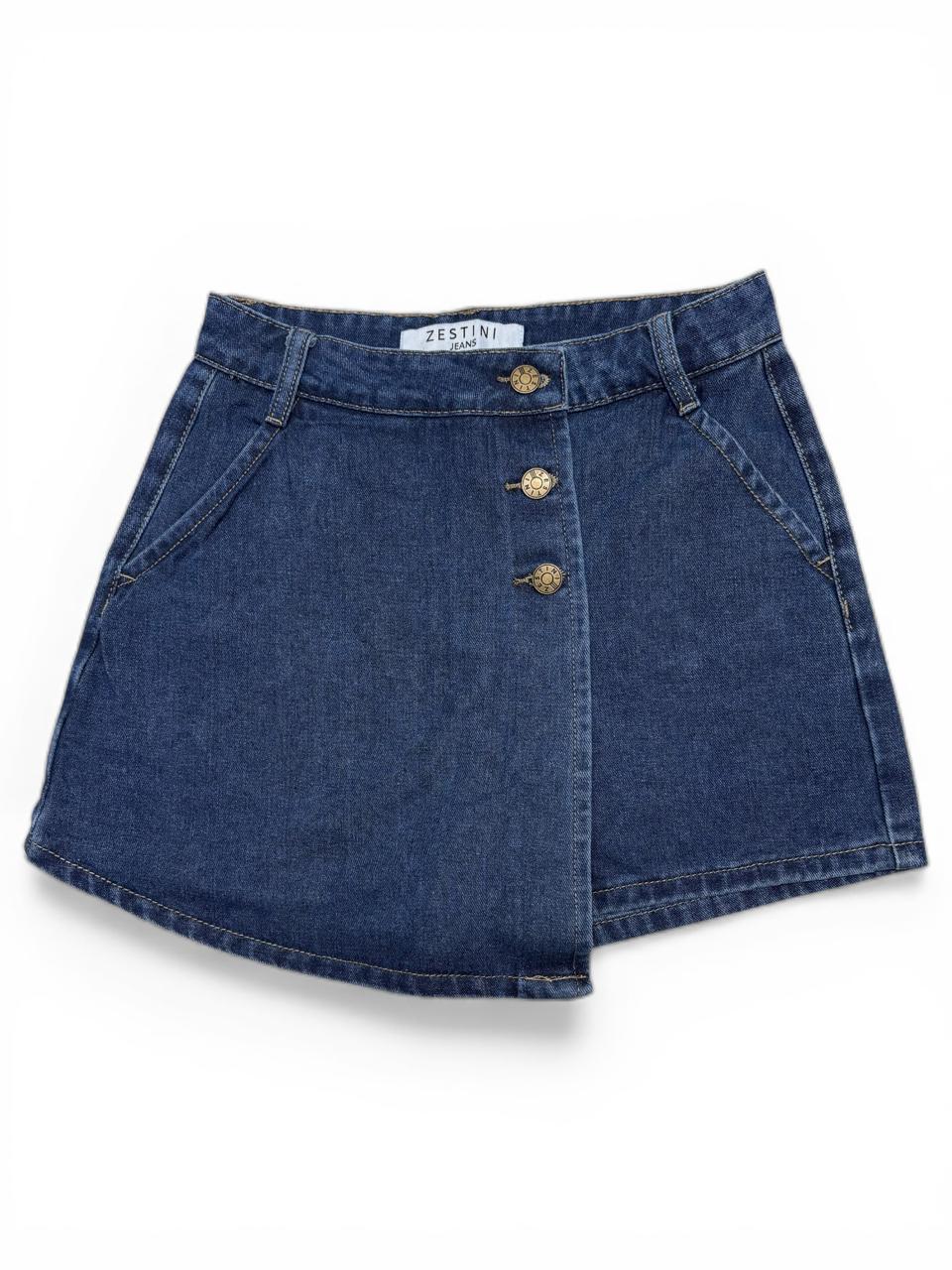 SHORT FALDA MEZCLILLA PARA DAMA