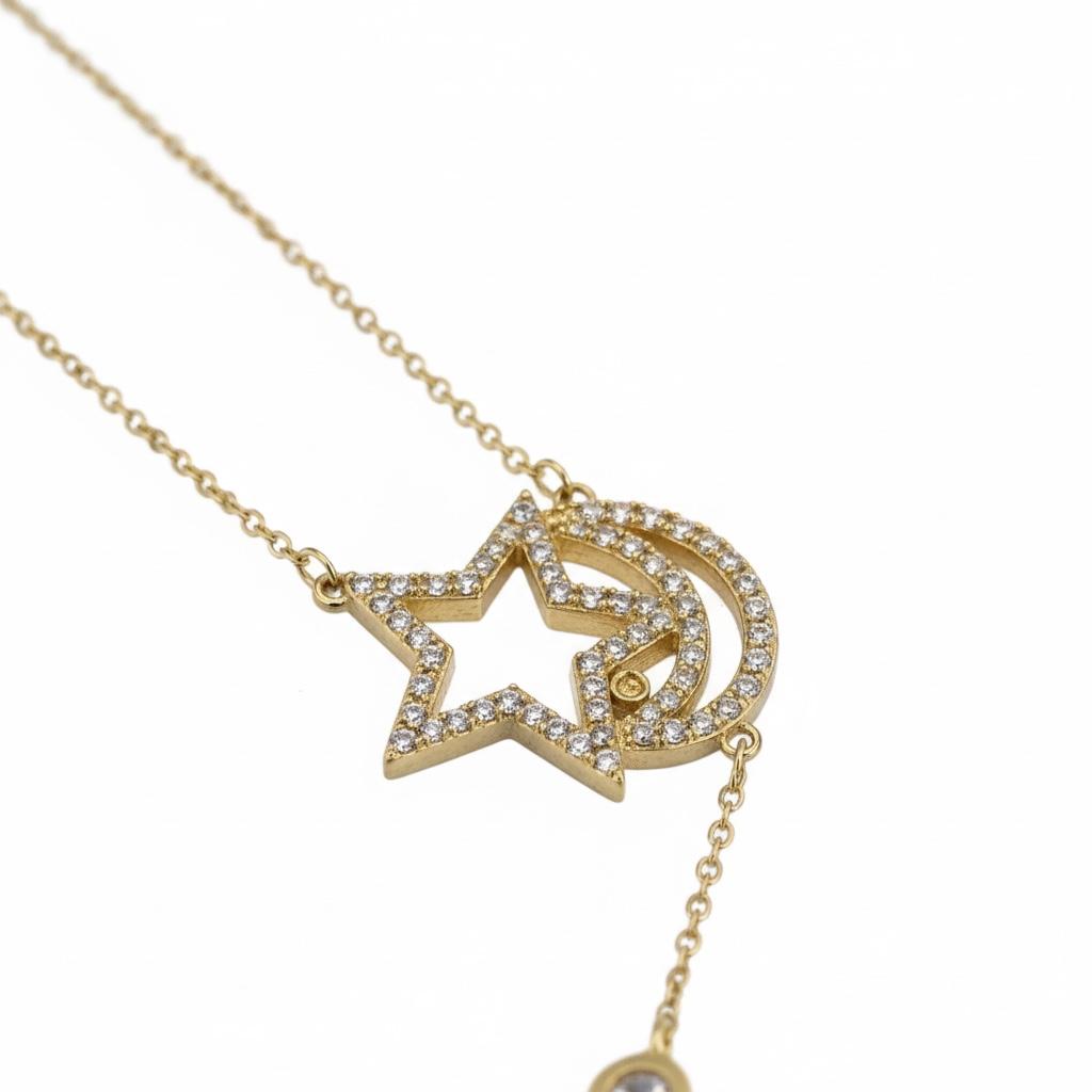 CADENA LUNA Y ESTRELLA
